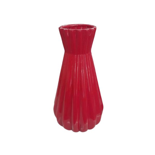Vaso Vermelho Frisado G